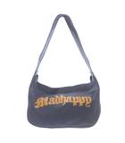  ノベルティ マッドハッピー Madhappy ショルダーバッグ ワンショルダー ロゴ キャンバス ネイビー /YO1