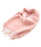 クロエ CHLOE カシミヤ マフラー フリンジ ピンク /SR ■OH