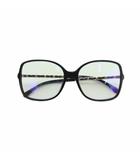 シャネル CHANEL 眼鏡 セルフレーム スクエア チェーン付き 57□17-135 黒 ゴールドカラー 5210-S-A /MI ■OS ■OH