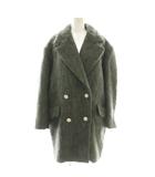 ドレステリア DRESSTERIOR モヘヤ混シャギーチェスターコート ダブル 36 グレー /DF ■OS