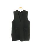スムース チュニック ベスト ニット ブラック /ES ■OS