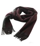 エルメス HERMES レクトヴェルソ マフラー カシミヤ フリンジ リバーシブル ボルドー グレー /MI ■OS ■OH