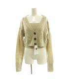 ダーリッチ Darich カラーニットアンサンブル カーディガン セーター F ベージュ /SS ■OS