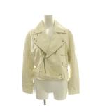 ダーリッチ Darich スプリングカラーライダース ジャケット F アイボリー /SS ■OS