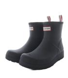 ハンター HUNTER オリジナル PLAY BOOT レインブーツ ショート ラバー US7 ブラック /YO5