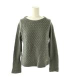 ブルーレーベルクレストブリッジ BLUE LABEL CRESTBRIDGE ニット セーター 長袖 カシミヤ混 38 グレー /ES ■OS