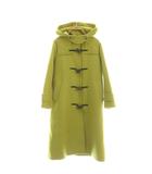 ルーニィ LOUNIE ウール混 ダッフルコート アウター フーディ 36 ライム 黄緑 /CX ■OS