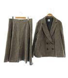 クミキョク 組曲 KUMIKYOKU 24AW ジャケット スカート セットアップ テーラード フレア 5 6 グレー 黒 /CX ■OS