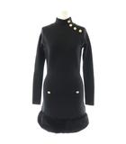 ダーリッチ Darich ヘムファーニットミニワンピース F ブラック /DF ■OS