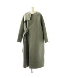 DOUBLE FACE TRANCH COAT コート ノーカラー アウター ウール 1 グレー 17214 /CX ■OS