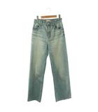 ヤヌーク YANUK ワイドストレート デニムパンツ ジーンズ LILITH カットオフ 23 水色 57131071 /CX ■OS