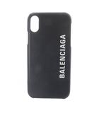 バレンシアガ BALENCIAGA iPhoneX iPhoneXS ロゴ スマホケース 黒 ブラック 585828 /SR ■OH