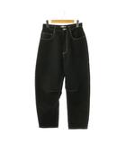 エストネーション ESTNATION カラーステッチ イージーパンツ テーパード 38 ブラック /HK ■OS