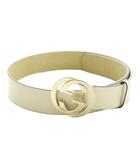 グッチ GUCCI インターロッキングG ベルト バックル オフホワイト 114876 /MI ■OS ■OH