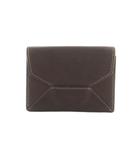 土屋鞄製造所 土屋鞄 カードケース レザー ステッチ 茶 /MI ■OS