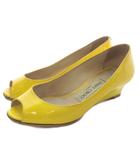 ジミーチュウ JIMMY CHOO エナメル ウェッジソール パンプス ウェッジソール 36 黄色 イエロー /SR