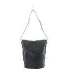 ヒロフ HIROFU ワンショルダーバッグ トートバッグ 黒 ブラック レザー 無地 シンプル バケツ型 /RI ■OS