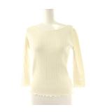 アプワイザーリッシェ Apuweiser-riche パール装飾リブニット プルオーバー 2 オフホワイト /DF ■OS