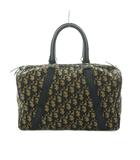 クリスチャンディオール Christian Dior トロッター ミニボストンバッグ ベージュ 茶 紺 /MI ■OS ■OH