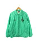 ステューシー STUSSY ナイロン コーチジャケット M グリーン /HK ■OS
