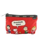 レスポートサック LesportSAC × PEANUTS スヌーピー ポーチ 総柄 赤 /MI ■OS