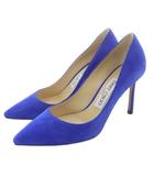 ジミーチュウ JIMMY CHOO スエード パンプス 35 青 ブルー /SR