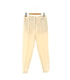 プラステ PLST リネン混 スリムパンツ スラックス S ライトベージュ /DF ■OS