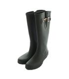 ポールスミス PAUL SMITH レインブーツ ロングブーツ シグネチャーストライプ 24.0-24.5cm 黒 /MI ■OS