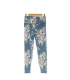 チャコット Chacott フラワープリントレギンス ストレッチ M 青 マルチカラー /CX ■OS ■SH