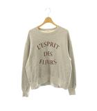 イエナ IENA 23AW フルールプリントスウェット トレーナー 杢グレー /ES ■OS