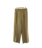 ジャーナルスタンダードレサージュ journal standard L'essage 25SS リネン2タックパンツ ワイド 38 カーキ /HK ■OS