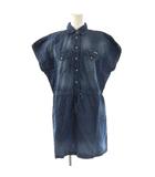 ディーゼル DIESEL フレンチスリーブデニムチュニックシャツ 半袖 XXS インディゴブルー /DO ■OS