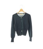 ウール カーディガン ニット M ミックスネイビー グリーン /ES ■OS