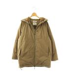 ナンガ NANGA SUADEO AUROLAオーロラダウンジャケット ジップアップ ワンカラー フード ナイロン M 茶 ブラウン /BB