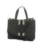 デンプシー 2WAY ハンドバッグ ショルダーバッグ シグネチャー ジャカード 黒 アイボリー CQ877 /MI ■OS