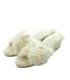 ジェラートピケ gelato pique ラビットモチーフ ルームシューズ スリッパ 24.0cm 白 /MI ■OS