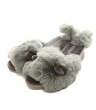 ジェラートピケ gelato pique キャットファーライクルームシューズ スリッパ 24.5cm グレー /MI ■OS