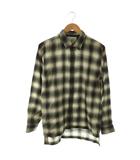 ジエダ Jieda SIDE SNAP SHIRT オンブレチェックシャツ 2 ブラック エクリュ /DF ■OS ■SH