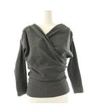 ハーリップトゥ Her lip to 25AW Asymmetric Cotton-blend Jersey Top カットソー アシンメトリー S グレー /DF ■OS ■SH