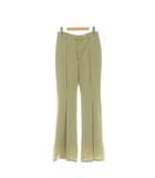 アニュアンス anuans ダブルクロスボックスタックパンツ フレアパンツ M ピスタチオグリーン /ES ■OS