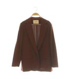 マーリエパーエフデ Maglie par ef-de リネン混 テーラードジャケット 7 ブラウン /ES ■OS