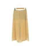 グレースクラス GRACE Class L/coデニムパンツ ワイドパンツ クロップ リネン 36 ベージュ /ES ■OS