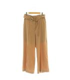 ダイアグラム グレースコンチネンタル Diagram GRACE CONTINENTAL リングベルトワイドパンツ 36 ブラウンベージュ /ES ■OS