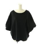 スローブ イエナ SLOBE IENA 24SS 5分袖プルオーバー カットソー ブラック /DF ■OS