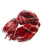 アーバンリサーチ ドアーズ URBAN RESEARCH DOORS 25AW ストール ウール チェック柄 One 赤 /MI ■OS