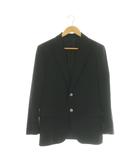 ユナイテッドアローズ UNITED ARROWS ウール2Bメタルボタンテーラードジャケット 総裏地 46 ブラック /CX ■OS