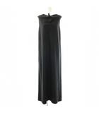 チノ CINOH 25SS SUMMER WOOL DRAPE DRESS ドレス ワンピース ロング ノースリーブ ウール 38 黒 /NR ■OS ■SH