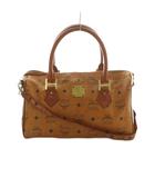 エムシーエム MCM 2WAY ボストンバッグ ショルダーバッグ ヴィセトス柄 茶 /MI ■OS