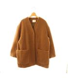 イエナ IENA ECOPEL ボアハーフコート オーバーサイズ 38 ブラウン /MY ■OS