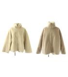 イエナ IENA フェイクファー ブルゾン ジャケット ジップアップ リバーシブル 38 グレージュ /HK ■OS